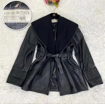 HARAJUKU MOTHER 가죽 자켓 가죽 코트 양가죽 램 가죽