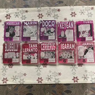 원피스 베이스샵 복권 아크릴 블록 10개