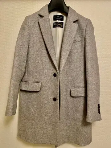 투모로우랜드 MACPHEE 그레이 체스터 코트 36