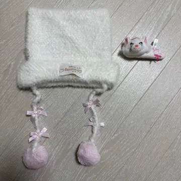 마리 팬캡 니트 모자