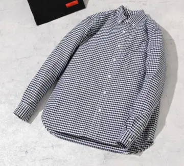 [ 항균/탈취 ] 옥스 버튼다운 셔츠 깅엄 체크 네이비