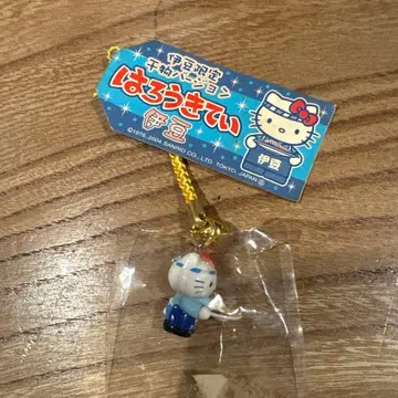 지역 한정 헬로키티 이즈 한정 건어물 버전 키티 매달기 스트랩