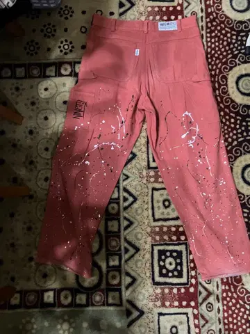 페인트 스플래쉬 핑크 팬츠