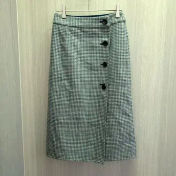 애니시스 미디 스커트 타이트 스커트 올 패턴 그레이 M 사이즈