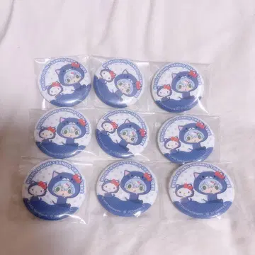 일상조 크로노아 산리오 콜라보 캔뱃지 9세트