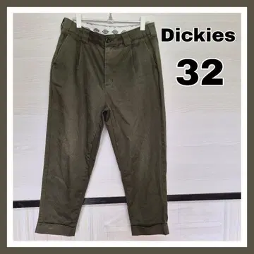 인기 Dickies 워크 팬츠 W32 카키 치노 팬츠 디키즈