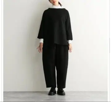 JOURNAL STANDARD LUXE 울 반지 벌룬 팬츠 네이비