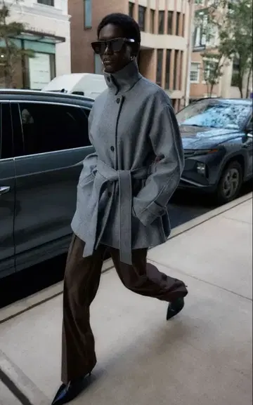 ZARA 소프트 더블 포지션 칼라 코트