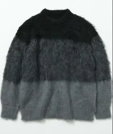 새상품 택 포함 Firsthand 샤기 크루넥 니트