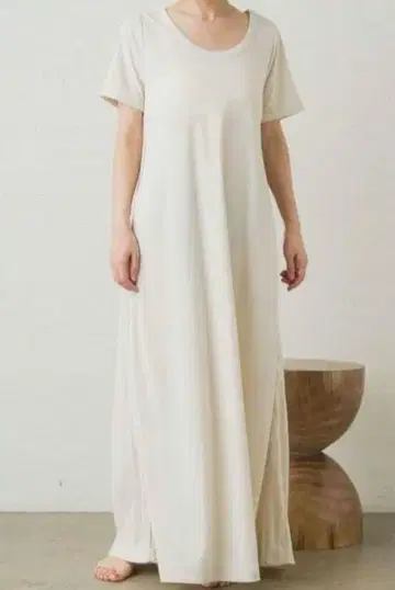 택 포함 새상품 earthy 수분 흡수 속건성 분또 롱 원피스