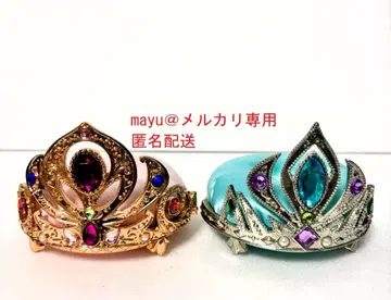 겨울왕국 아나와 엘사 티아라 반지 필로우