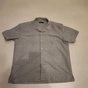 BLACK LABEL CRESTBRIDGE 반팔 셔츠 그레이 체크 무늬