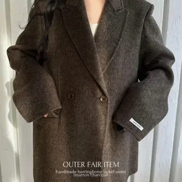 handmade herringbone jacket outer