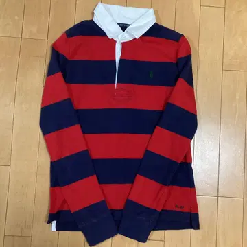 폴로 랄프 로렌 라거 셔츠 피케 셔츠 160 M 자수 보더 새상품급