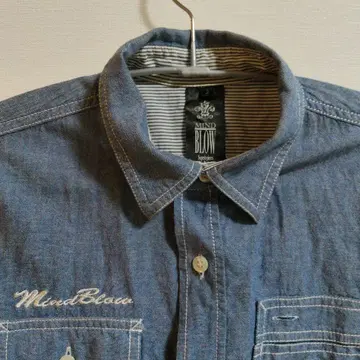 Mind Blow 데님 긴팔 셔츠