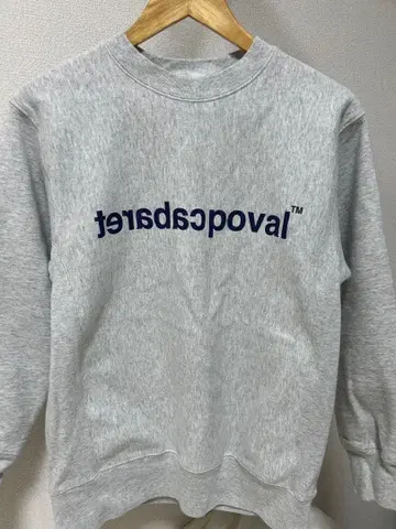 cabaretpoval 로고 맨투맨 그레이