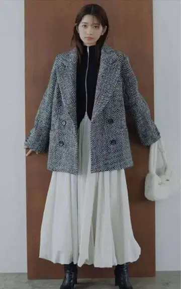 SNIDEL 오버 박스 자켓 코트