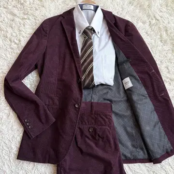 새상품급 다케오 키쿠치 셋업 도비 코듀로이 보르도 2/M 안감 올 패턴