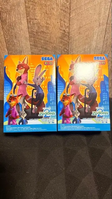 주토피아 피규어 2체 세트