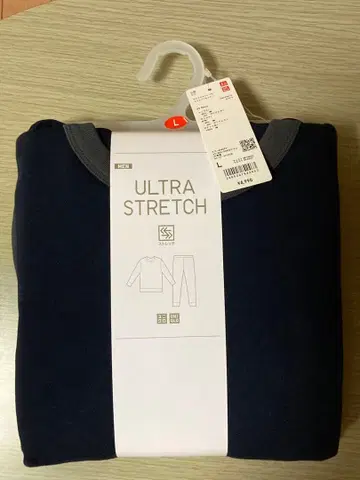 ULTRA STRETCH 룸웨어 L 사이즈 네이비/블랙 상하의 세트