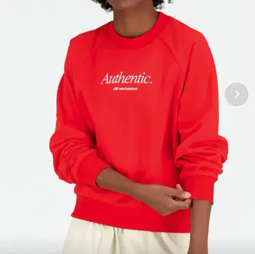 뉴발란스 오센틱 레드 맨투맨 S XL