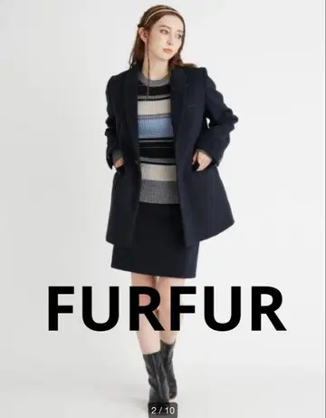 FURFUR 테일러드 자켓 네이비