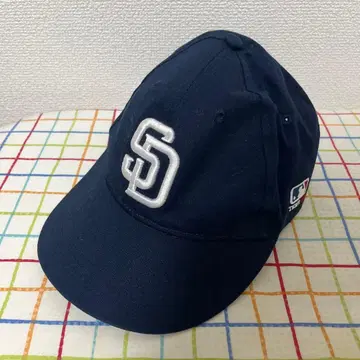 MLB SD 로고 자수 야구 모자 네이비