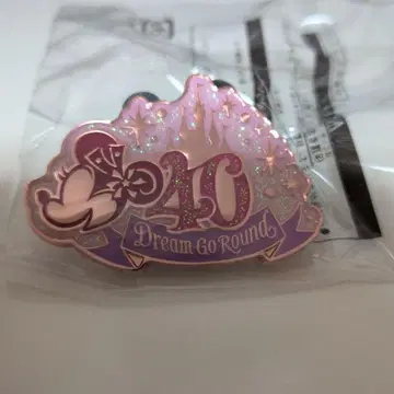 미니 마우스 40주년 기념 핀 배지