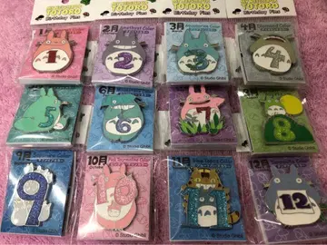 지브리 이웃집 토토로 탄생월 핀즈 전종 세트