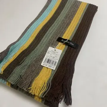 새상품 마츠이 니트 니팅 인 머플러 브라운 계열