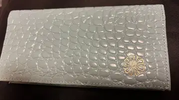 황궁 지갑 민트 그린 크로커다일 엠보 접이식 지갑