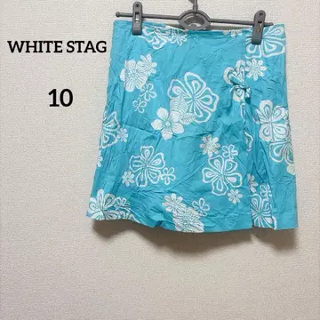 WHITE STAG [ 10 ] 꽃무늬 큐롯 스커트