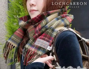 로캐런] 스코틀랜드제 머플러 라무즈울 100% 타탄 체크