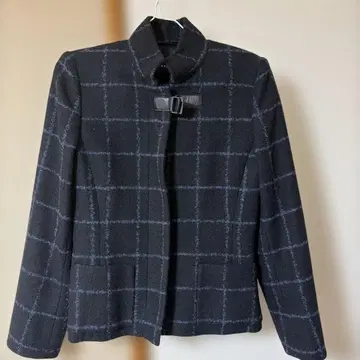 AKRIS 체크 무늬 자켓