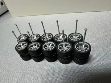 미니카용 1/64 타이어 휠 5대분