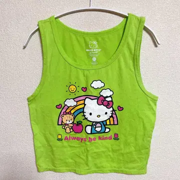 HELLO KITTY 탱크탑 XL 그린 산리오 키티