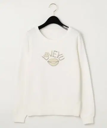 미사용 새상품 그레이스 콘티넨탈 립 모티브 니트 탑 36