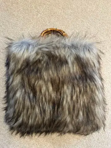 인조 모피 핸드백