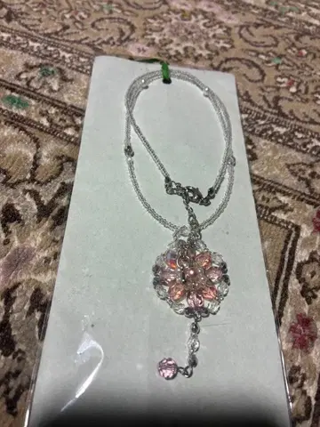 핸드메이드 꽃 모티브 목걸이