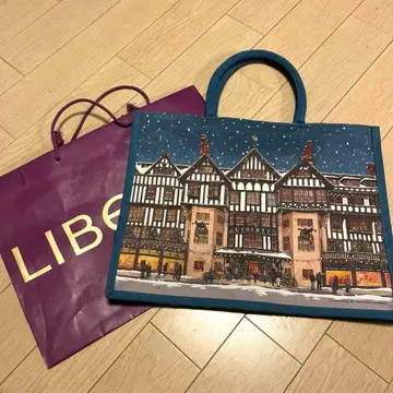 LIBERTY 크리스마스 토트백 리버티 새상품 에코백 런던