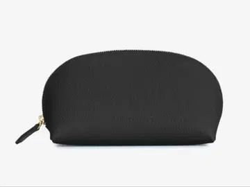 보나벤츄라 코스메틱 파우치 슈링크 가죽 스몰 블랙