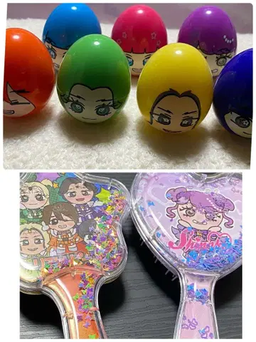 하라주쿠 페스티벌 헤어 브러쉬 오키아가리코보시 묶음 판매 시나코