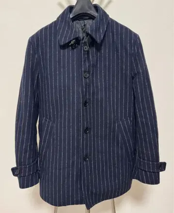 쉽스/SHIPS JET BLUE 스텐카라 코트 스트라이프/네이비