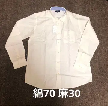 면 린넨 셔츠 새상품 미사용 LL 사이즈 남성용 여성용