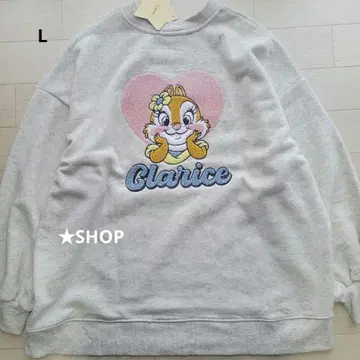 디즈니 클라리스 칩과 데일 자수 속기모 트레이닝복 맨투맨 L