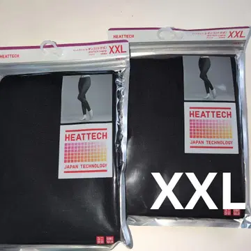 유니클로 히트텍 레깅스 10분 길이 XXL 2개 Black