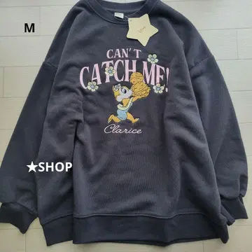 디즈니 클라리스 칩과 데일 자수 속기모 트레이닝복 맨투맨 M