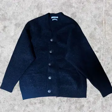 JOURNAL STANDARD 모헤어 믹스 샤기 가디건 블랙