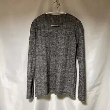 카즈유키 쿠마가이 니트 티셔츠 글렌체크