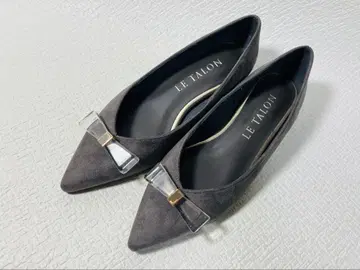 MH78 새상품 Le Talon 포인트 클리어 리본 플랫 22.0